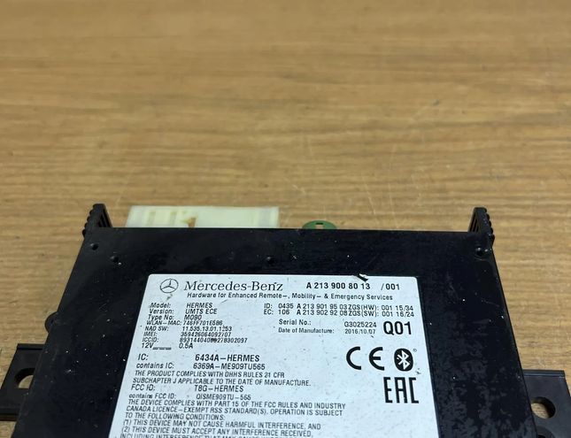 MERCEDES-BENZ E-Class W213/S213/C238/A238 (2016-2024) Other Control Units A2139008013,A2139018503,A2139029208,#F3518 26291877