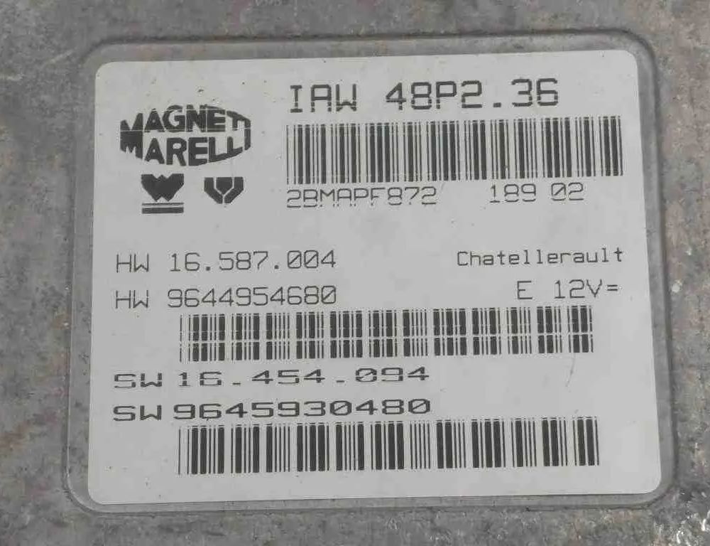PEUGEOT 407 1 generation (2004-2010) Engine Control Unit ECU 9645930480,9644954680,IAW48P236 32728502