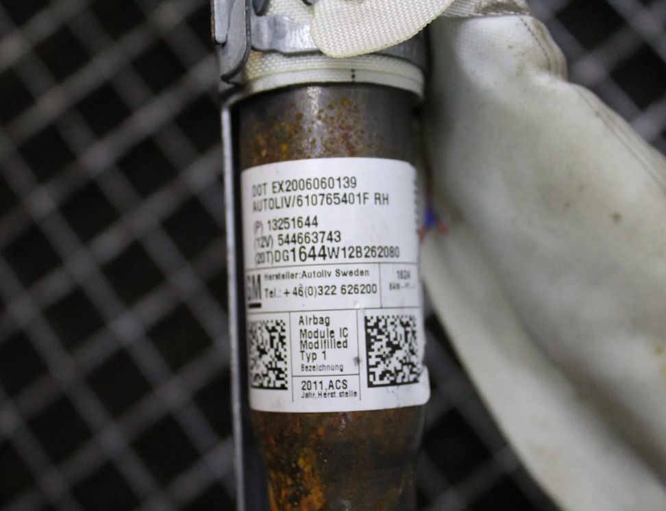 CHEVROLET Orlando 1 generation (2010-2015) Подушка безопасности потолка правая 13251644 17957335