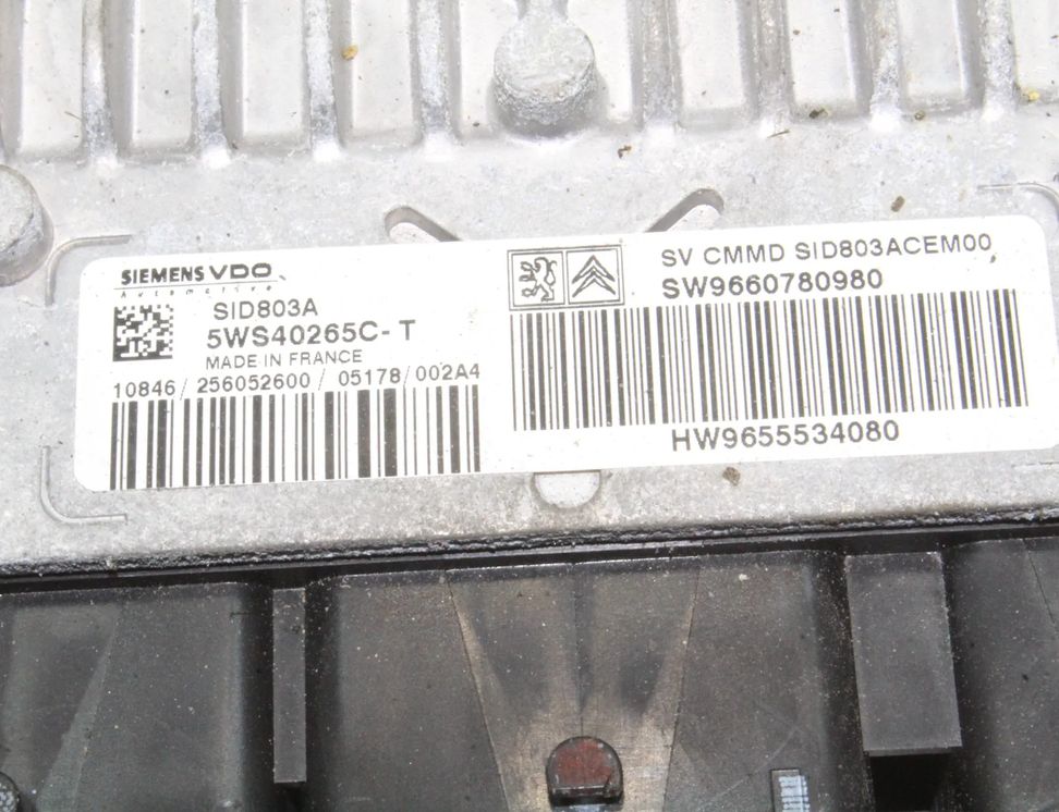 PEUGEOT 407 1 generation (2004-2010) Riadiaca jednotka motora 9660780980,9655534080,5WS40265C 23875394