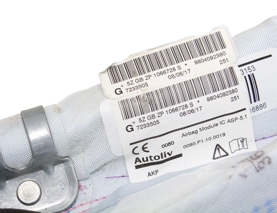 PEUGEOT 2008 1 generation (2013-2020) Left Side Roof Airbag SRS 9804092380 25365121