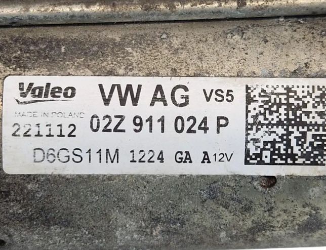 AUDI TT 8J (2006-2014) Starter Motor 02Z911024P 30295328