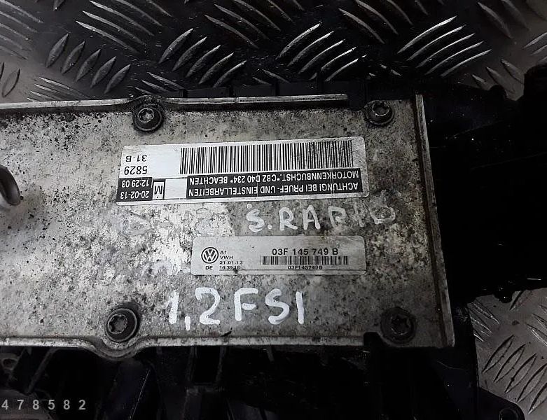 SKODA Rapid 2 generation (1985-2023) Sacia potrubie 03f145749b 28612054