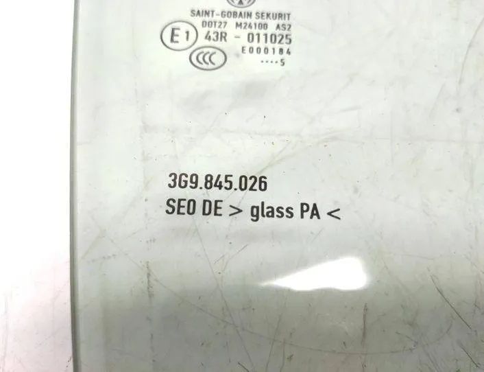 VOLKSWAGEN Passat B8 (2014-2023) Rear Left Door Glass 3G9845026,43R011025 20560007