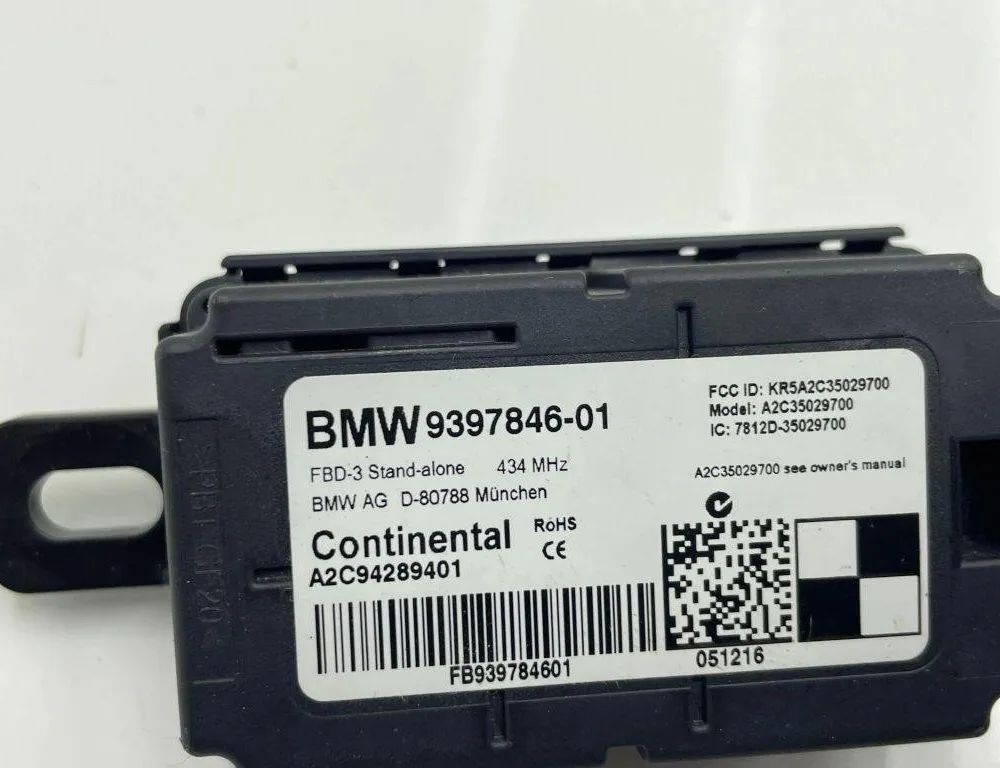 BMW 2 Series Grand Tourer F46 (2018-2023) Other Control Units 9397846 31529059