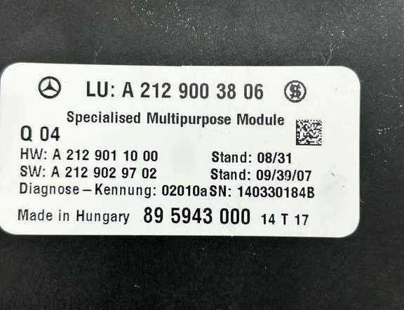 MERCEDES-BENZ E-Class W211/S211 (2002-2009) Comfort Control Unit A2129003806,A2129029702 31533169