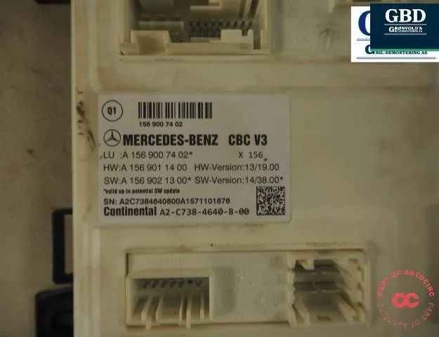 MERCEDES-BENZ CLA-Class C117 (2013-2016) Звуковой блок a2-c738-4640-8-00,a1569007402 30869357