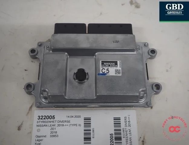 NISSAN Leaf 2 generation (2017-2023) Zvuková riadiaca jednotka 237405sh3a,112700-9312 30870947