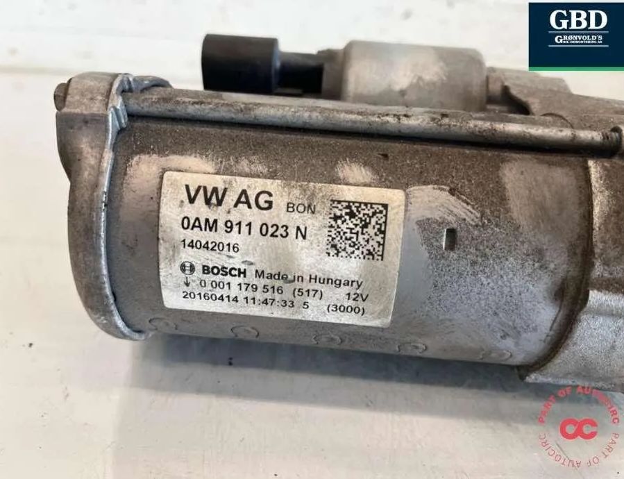 VOLKSWAGEN Golf 7 generation (2012-2024) Стартер 0am911022c,0am911023n,0am911023nx,0am911022cx,0am911024a,0am911024ax 31667630