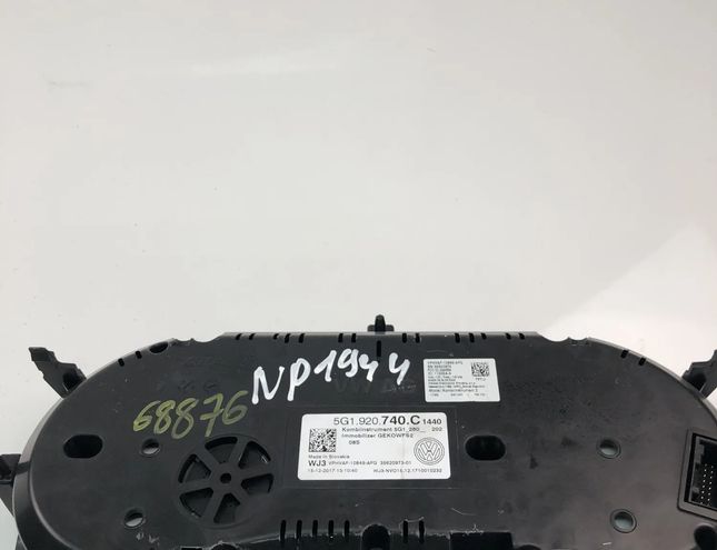 VOLKSWAGEN Golf 7 generation (2012-2024) Спидометр 5G1920740C 26286384