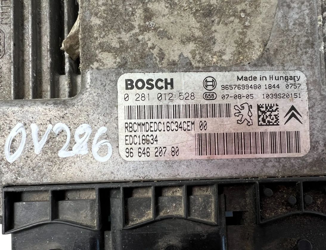 PEUGEOT Bipper 1 generation (2008-2020) Engine Control Unit ECU 9657699480,0281012528 32065794