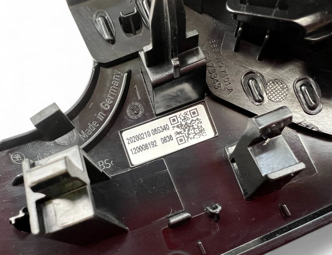 SKODA Scala 1 generation (2019-2023) Вентиляционные отверстия в приборной панели 655819701J 32851677