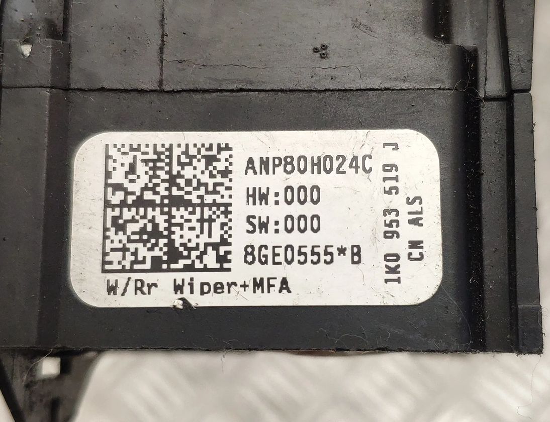 VOLKSWAGEN Touran 1 generation (2003-2015) Управление стеклоочистителями 1K0953519J 14187732