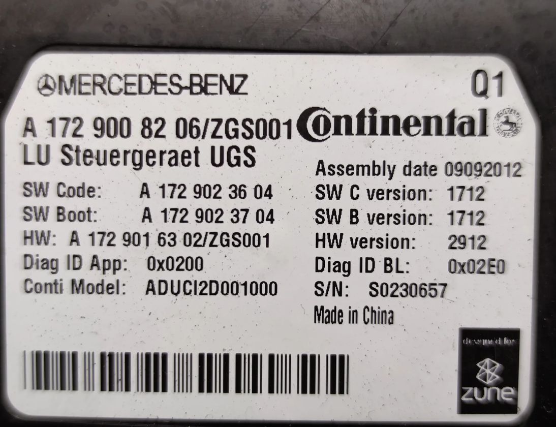 MERCEDES-BENZ C-Class W204/S204/C204 (2004-2015) Multimedia Controller A1729008206,A1729023604,A1729023704 26909139