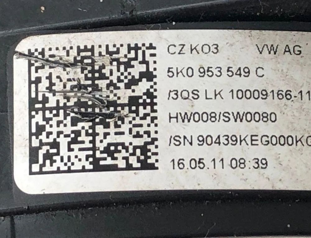 VOLKSWAGEN Golf 8 generation (2019-2023) Steering Wheel Slip Ring Squib 5K0953549C 31274646
