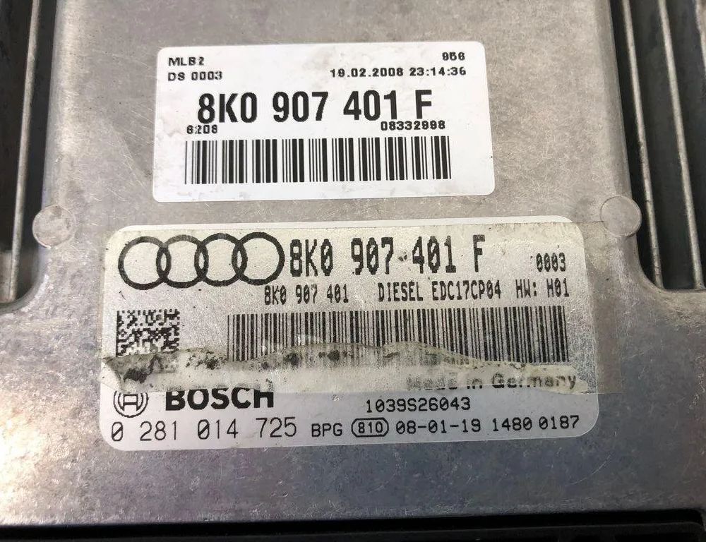 AUDI A5 8T (2007-2016) Блок управления двигателем 8K0907401F,0281014725 31276049