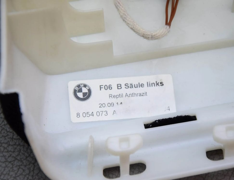 BMW 6 Series F06/F12/F13 (2010-2018) Ľavý stĺpik B obloženie 7277119,8054073 22610256