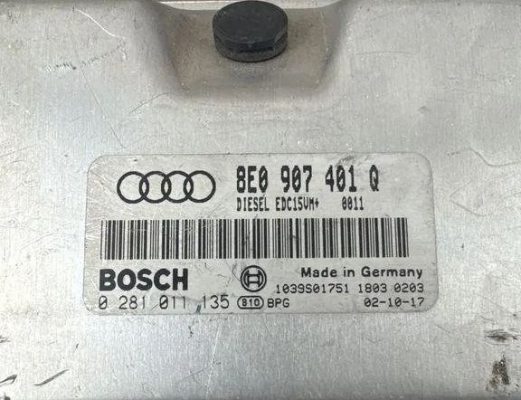 AUDI A4 B6/8E (2000-2005) Блок управления двигателем 8E0907401Q,0281011135 31572839