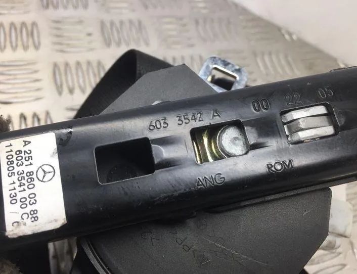MERCEDES-BENZ R-Class W251 (2005-2017) Rear Left Seatbelt A2518600388,603354100C,1108051130 21447588