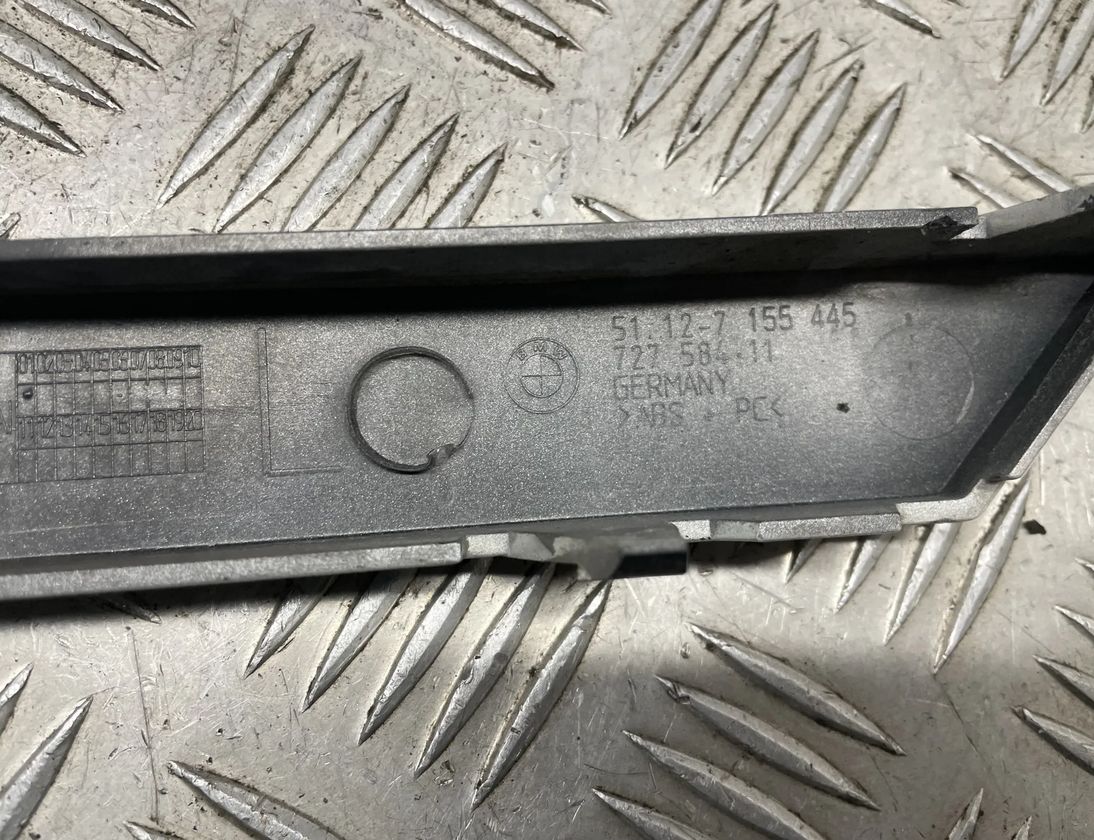 BMW 7 Series E65/E66 (2001-2008) Rear Left Bumper Molding 7155445 24299985