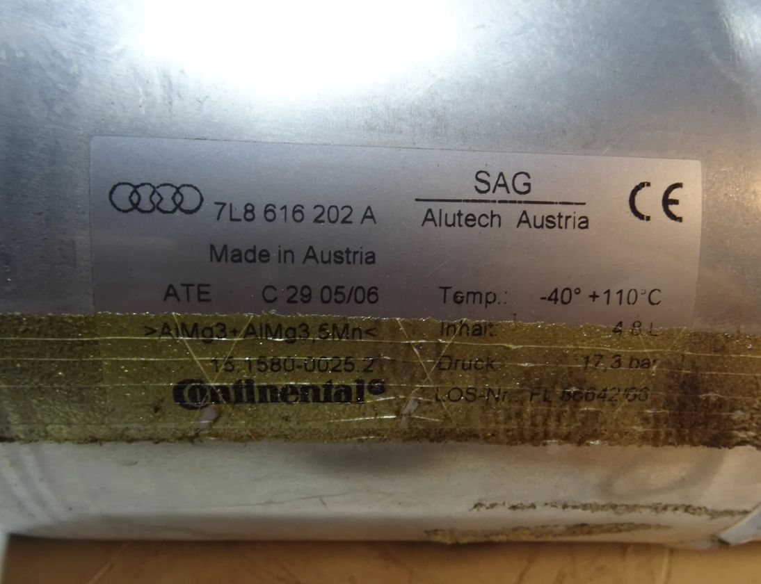 AUDI Q7 4L (2005-2015) Air reservoir 7L8616202A 13971178