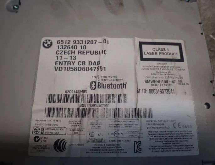 BMW 1 Series F20/F21 (2011-2020) Navigation System BM927039204X,65509270392 14722514