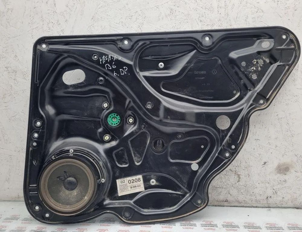 VOLKSWAGEN Passat B6 (2005-2010) Стеклоподъемник задней правой двери 3C4839756H 31475066