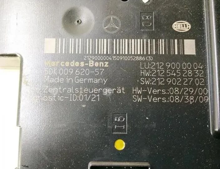 MERCEDES-BENZ E-Class W212/S212/C207/A207 (2009-2016) Fuse Box DALISID3629,2129000004,2125452832 27139502