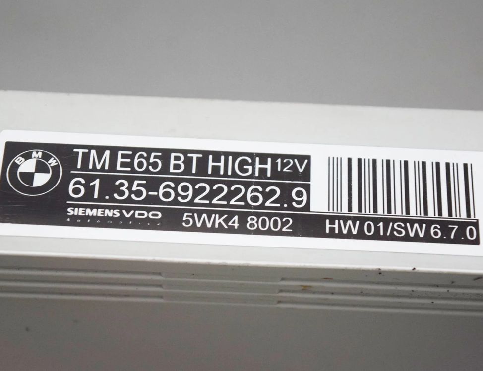 BMW 7 Series E65/E66 (2001-2008) Блок управления дверей передние левые 6922262 1589701