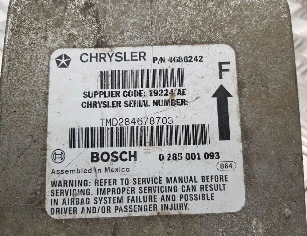 CHRYSLER Voyager 3 generation (1995-2001) SRS riadiaca jednotka 0285001093 31432291