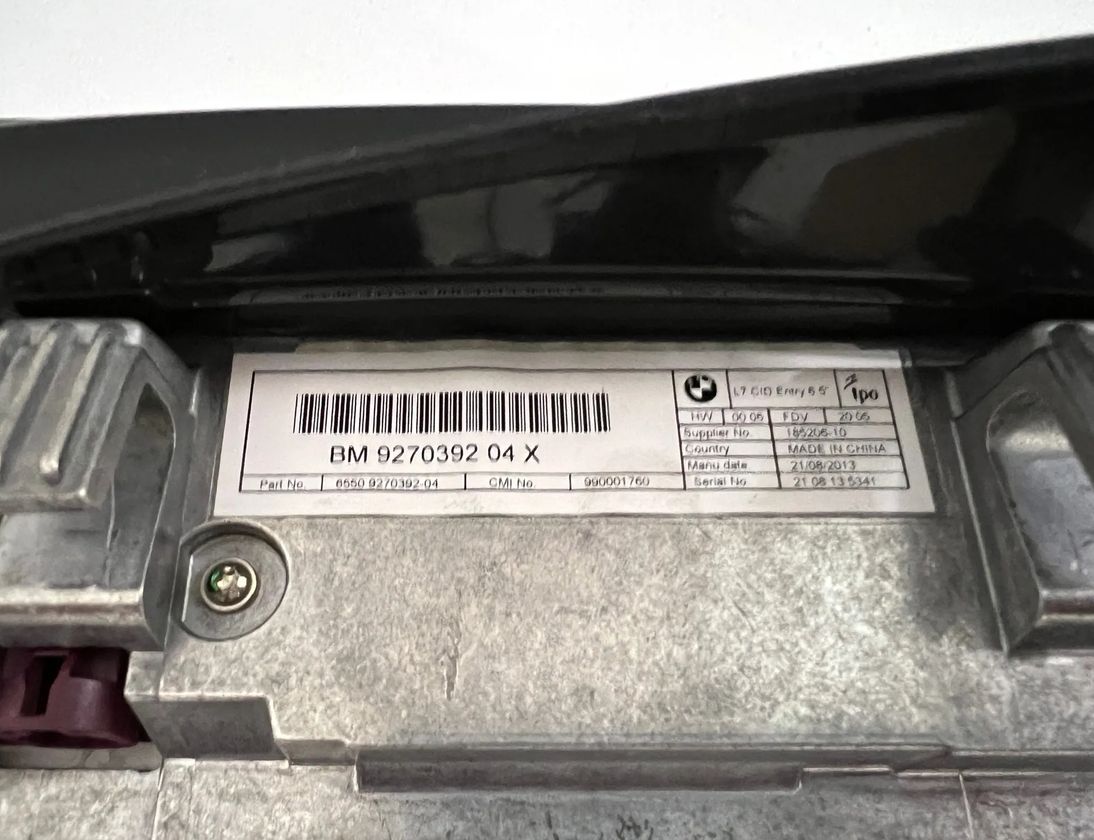 BMW 5 Series F10/F11 (2009-2017) Navigačný displej 9270392,9262752,9237539 20599422