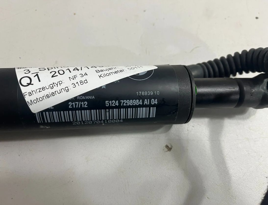 BMW 3 Series Gran Turismo F34 (2013-2017) Амортизатор крышки багажника правый 7298984 32884756