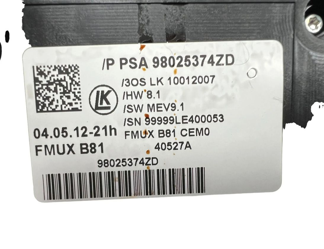 CITROËN DS5 1 generation (2012-2015) Klimatizačná jednotka 98025374ZD,10012007,99999LE400053 27533601