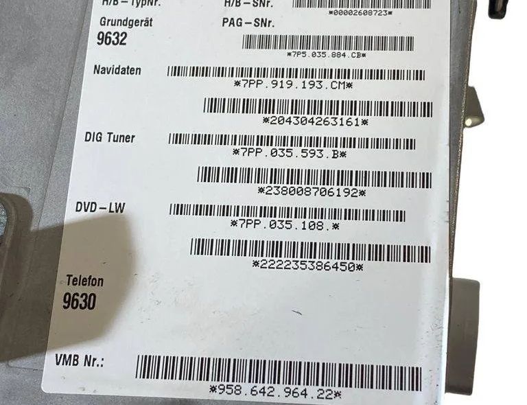 PORSCHE Cayenne 958 (2010-2018) Prehrávač hudby s GPS 7PP035108,7PP919193CM 30909911