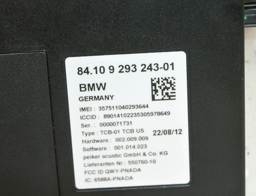 BMW 5 Series Gran Turismo F07 (2010-2017) Iné riadiace jednotky 9293243 19542549