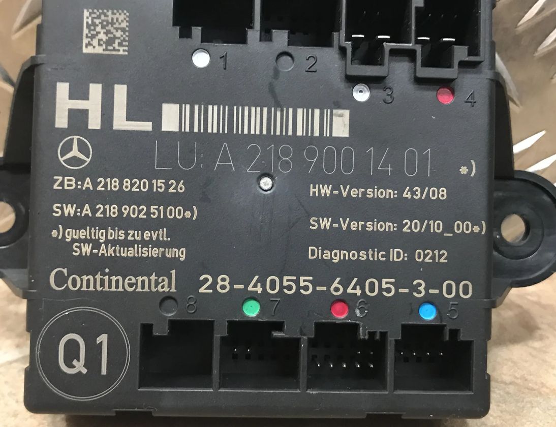 MERCEDES-BENZ GLK-Class X204 (2008-2015) Rear Left Door Control Unit A2189001401 23040208