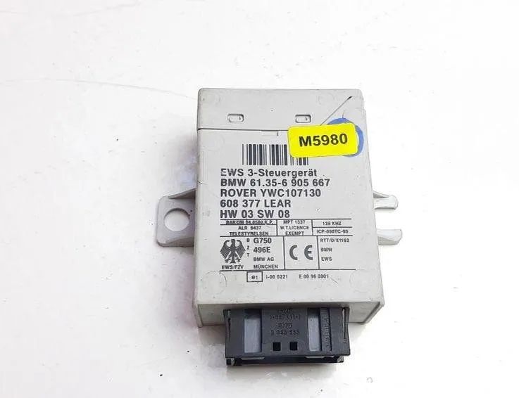 BMW 3 Series E46 (1997-2006) Блок управления иммобилайзера M5980,6905667 31910516