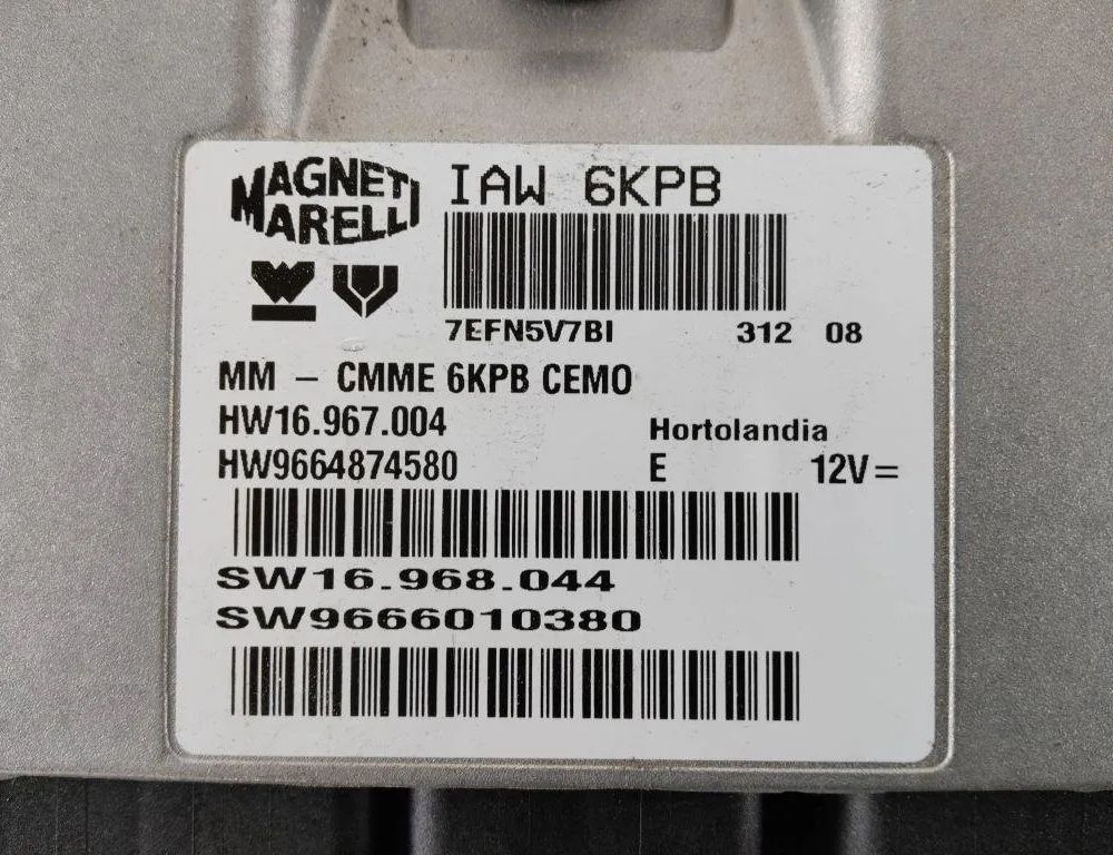 PEUGEOT 308 3 generation (2021-2023) Блок управления двигателем 9666010380 31912400