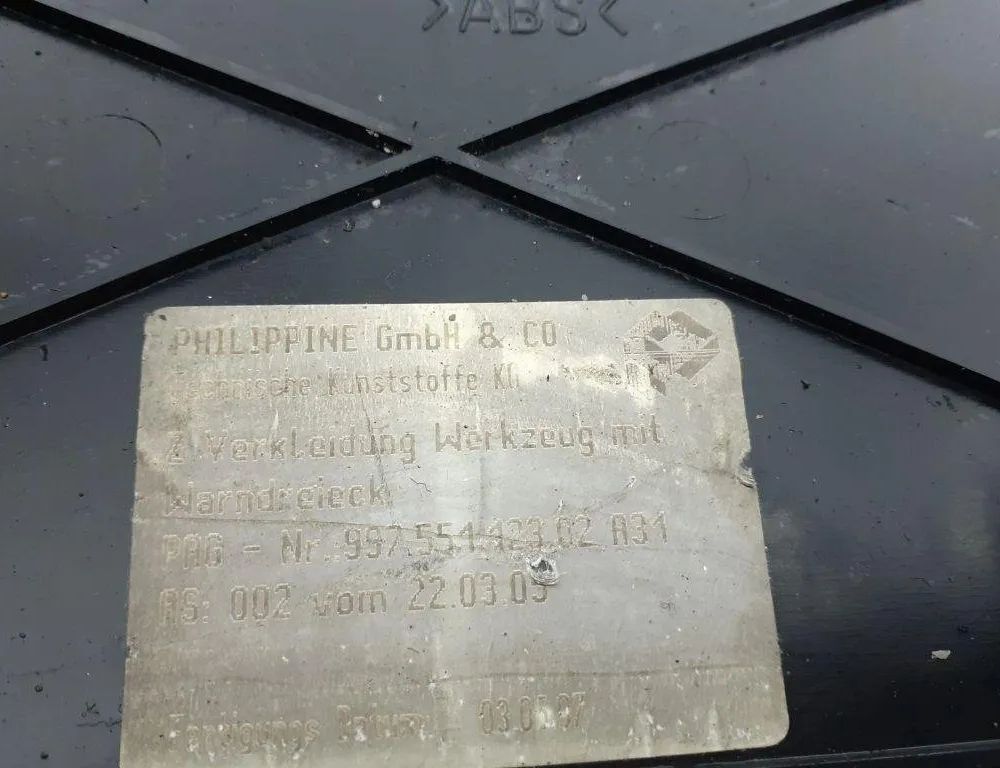 PORSCHE Cayman 987C (2005-2012) Ostatné vnútorné časti 99755112302 31916678