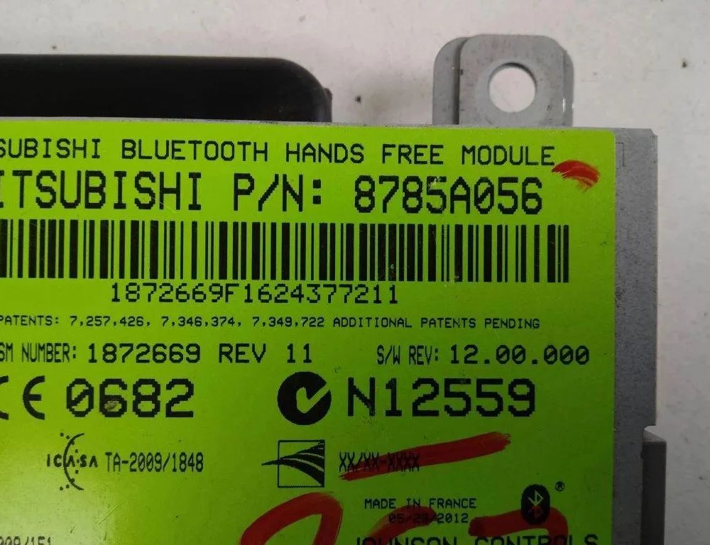 MITSUBISHI ASX 1 generation (2010-2020) Bluetooth Control Unit 8785A056 31930251