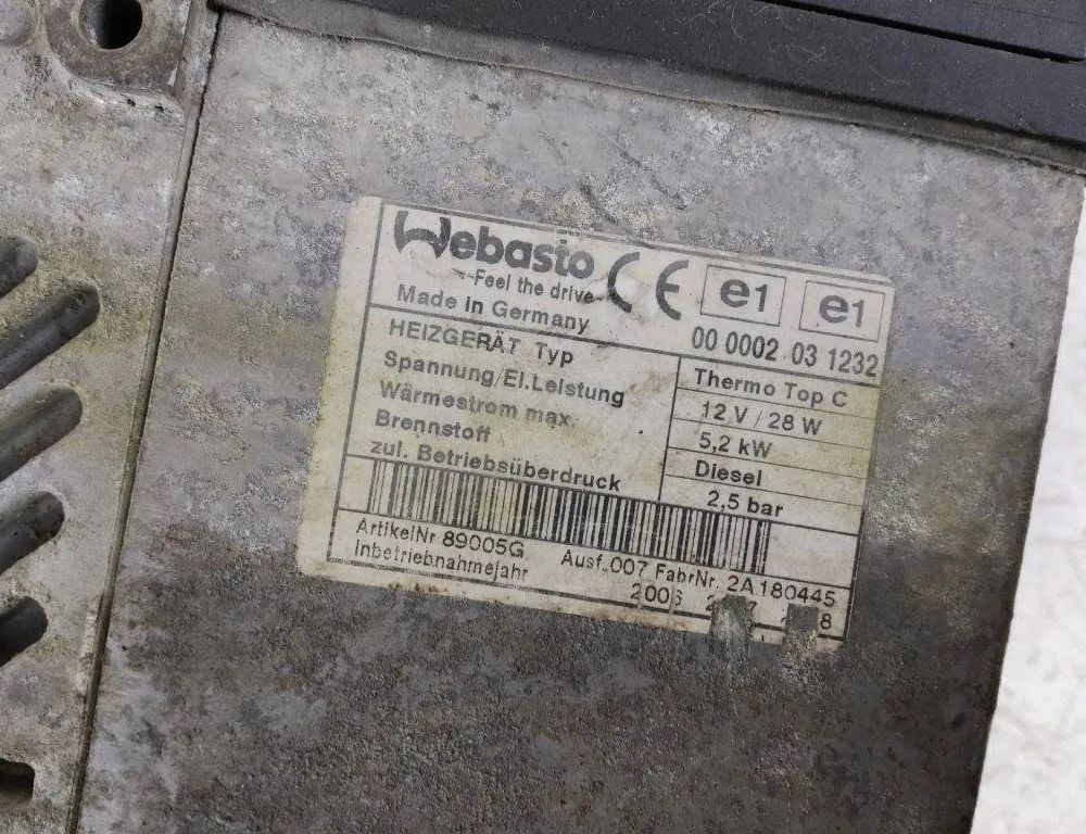 RENAULT Trafic 2 generation (2001-2015) Autonomous heater 89005G,000002031232 31936137