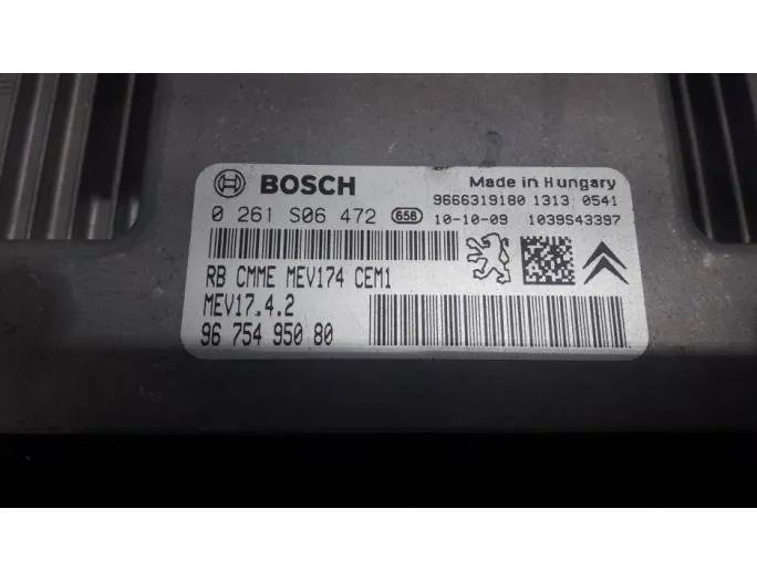 PEUGEOT 5008 1 generation (2009-2016) Блок управления двигателем 9666319180,966689568002,9666895680,9675495080,1609028280,0261S06472,9663123380,1613316380,6160C1,6490Y2 27657669