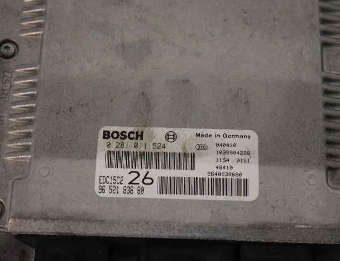 CITROËN C5 1 generation (2001-2008) Блок управления двигателем 9640938680,6580H6,0281011524,9652183880,1940J7 27749684