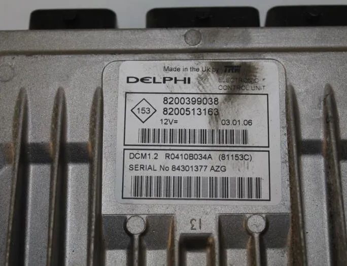 RENAULT Scenic 2 generation (2003-2010) Engine Control Unit ECU 8200399038,8200513163,R0410B034A,7711497049 27758402