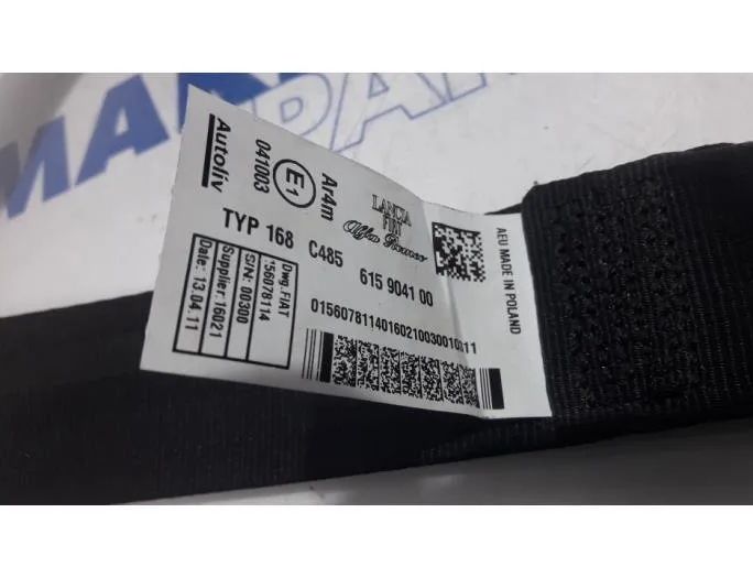 ALFA ROMEO MiTo 955 (2008-2020) Ľavý zadný bezpečnostný pás 156078114,156080881,615904100,616789100B,735547400 27772115