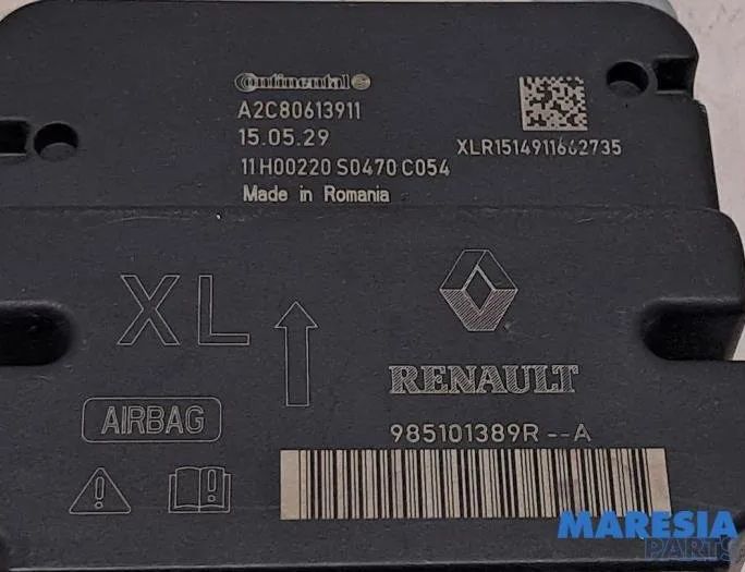 RENAULT Clio 4 generation (2012-2020) Блок SRS 985101389R,A2C80613911 27823964