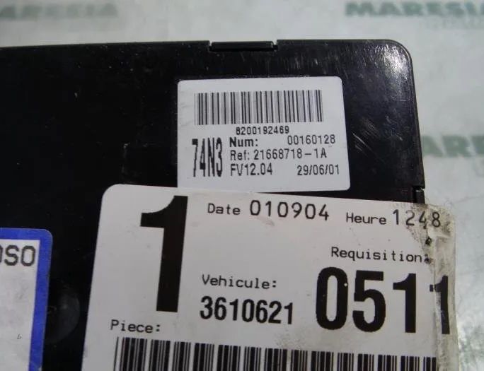 RENAULT Laguna 2 generation (2001-2007) Блок управления двигателем 8200153946,8200048297,8200183768,0281010297,8200195441,8200213234 27824859