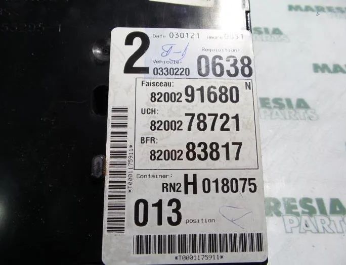 RENAULT Vel Satis 1 generation (2002-2009) Engine Control Unit ECU 8972406917,8200208997,8200050919,2758000987 27826174