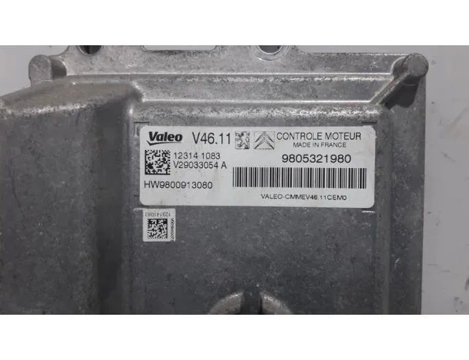 PEUGEOT 208 Peugeot 208 (2012-2015) Блок управления двигателем 9800913080,9663123380,96762547,9805321980,V29033054A,123141083,9678355880 27826190