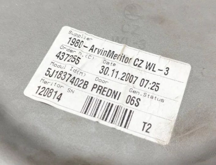 SKODA Fabia 2 generation  (2010-2014) Rear Right Door Window Regulator 5J1837402B,437255 22695376